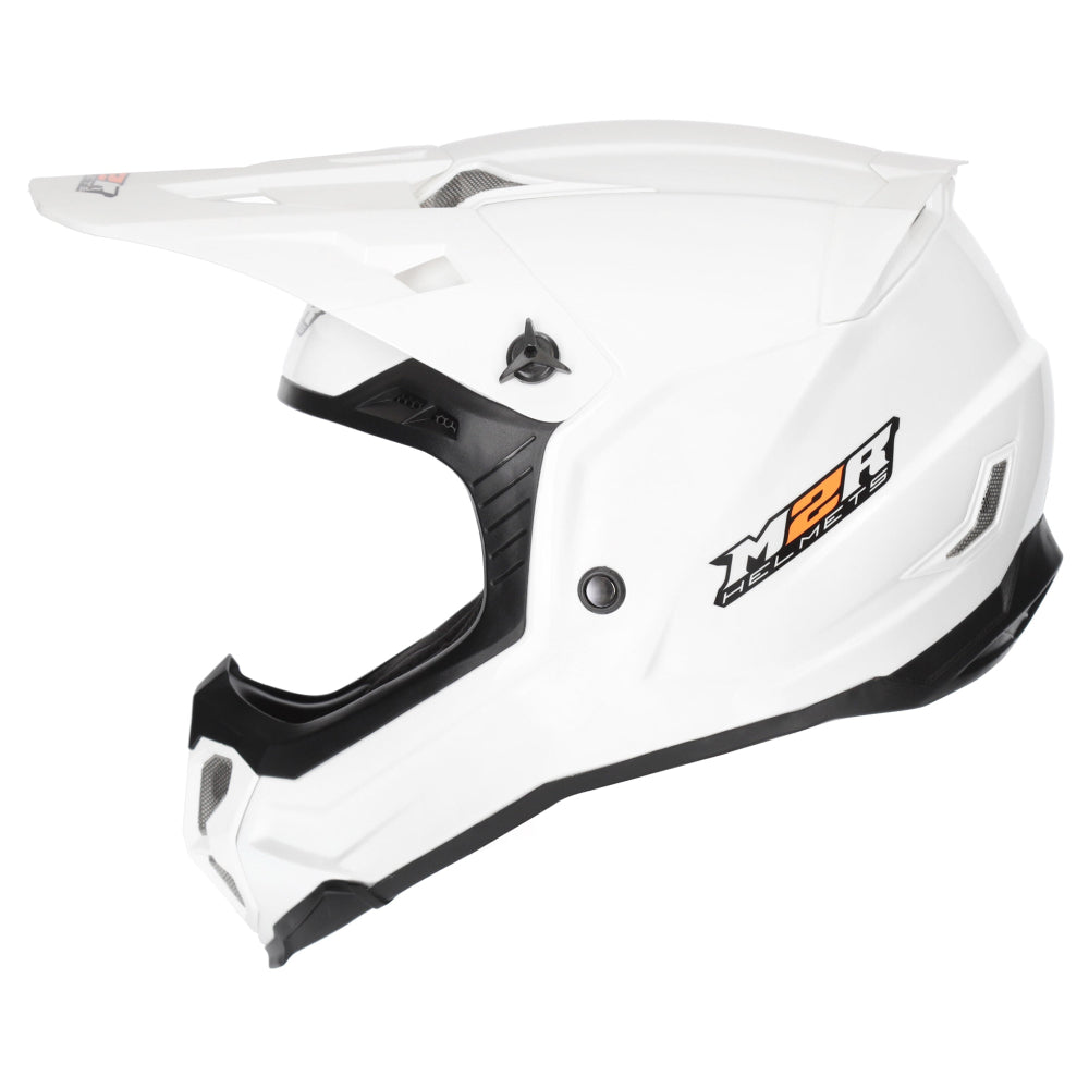 M2R X4 Evo Lightweight ECE 22.06 Certified MX Helmet - White - XS #1128215