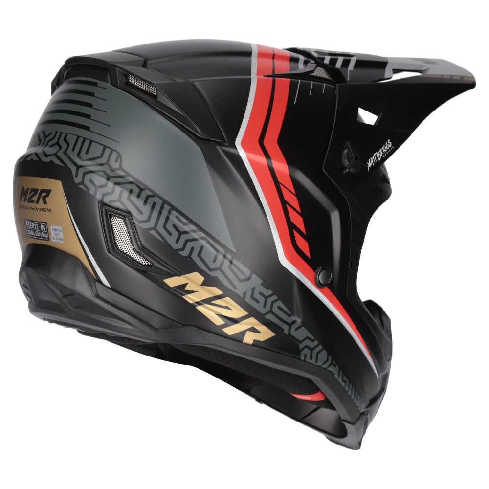 M2R X4 Evo Carbon ECE 22.06 Certified MX Helmet - Paradigm PC-1F - XS #1128221
