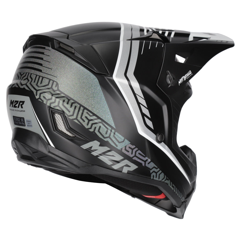 M2R X4 Evo Carbon ECE 22.06 Certified MX Helmet - Paradigm PC-5F - XS #1128233