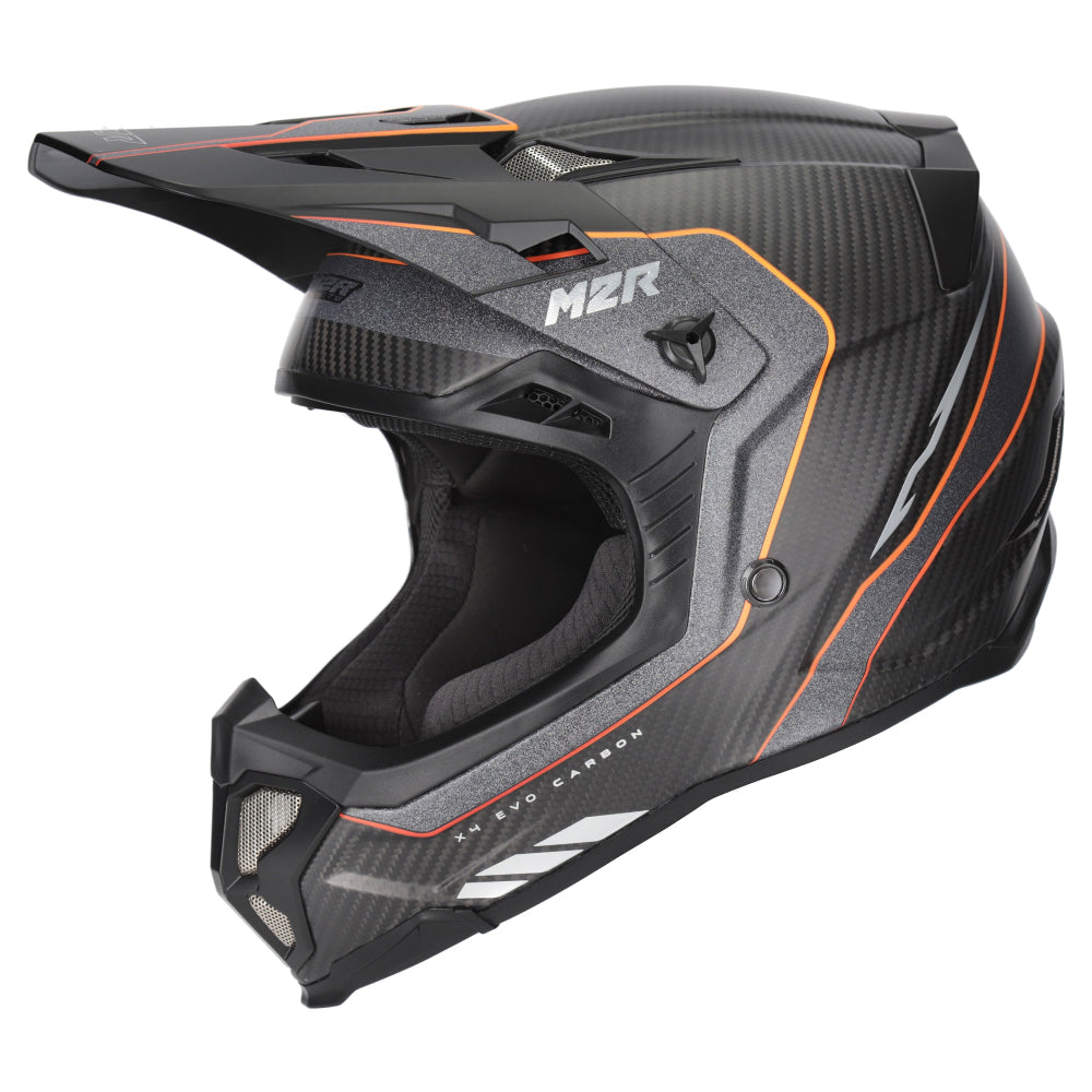 M2R X4 Evo Carbon ECE 22.06 Certified MX Helmet - FLEX PC-5F - XS #1128251