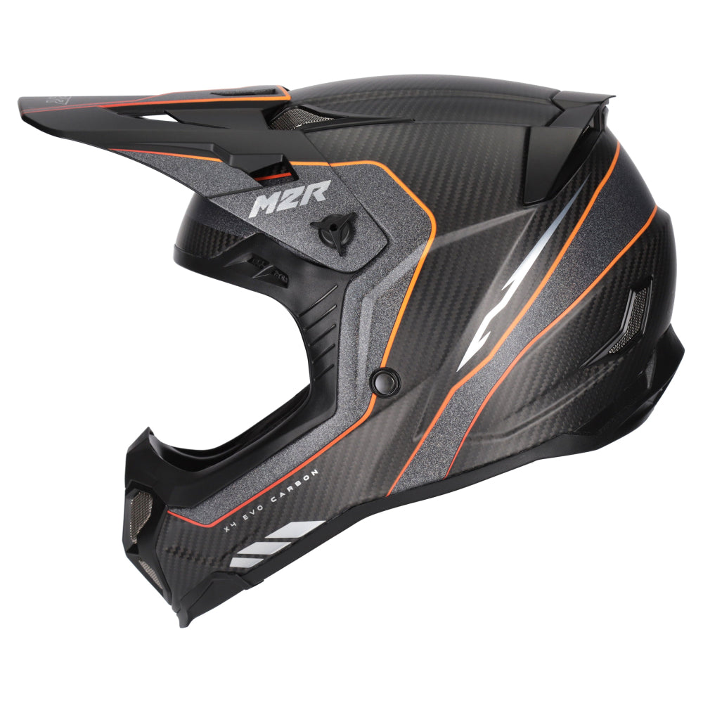 M2R X4 Evo Carbon ECE 22.06 Certified MX Helmet - FLEX PC-5F - XS #1128251