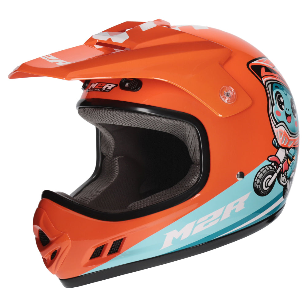 M2R MX2 Junior Youth Off Road Helmet - SP RC DINO PC2 - YS #1128823