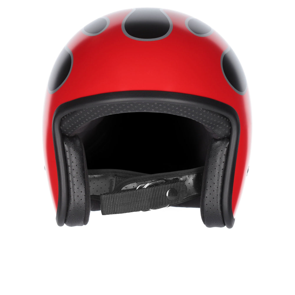 M2R Prime Open Face Motorcycle Helmet Low Slung Fit - Flamed PC -1 - XL #1129366