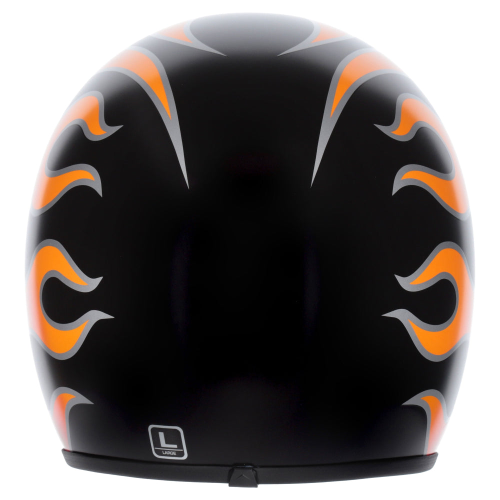 M2R Prime Open Face Motorcycle Helmet Low Slung Fit - Flamed PC -1 - XL #1129366