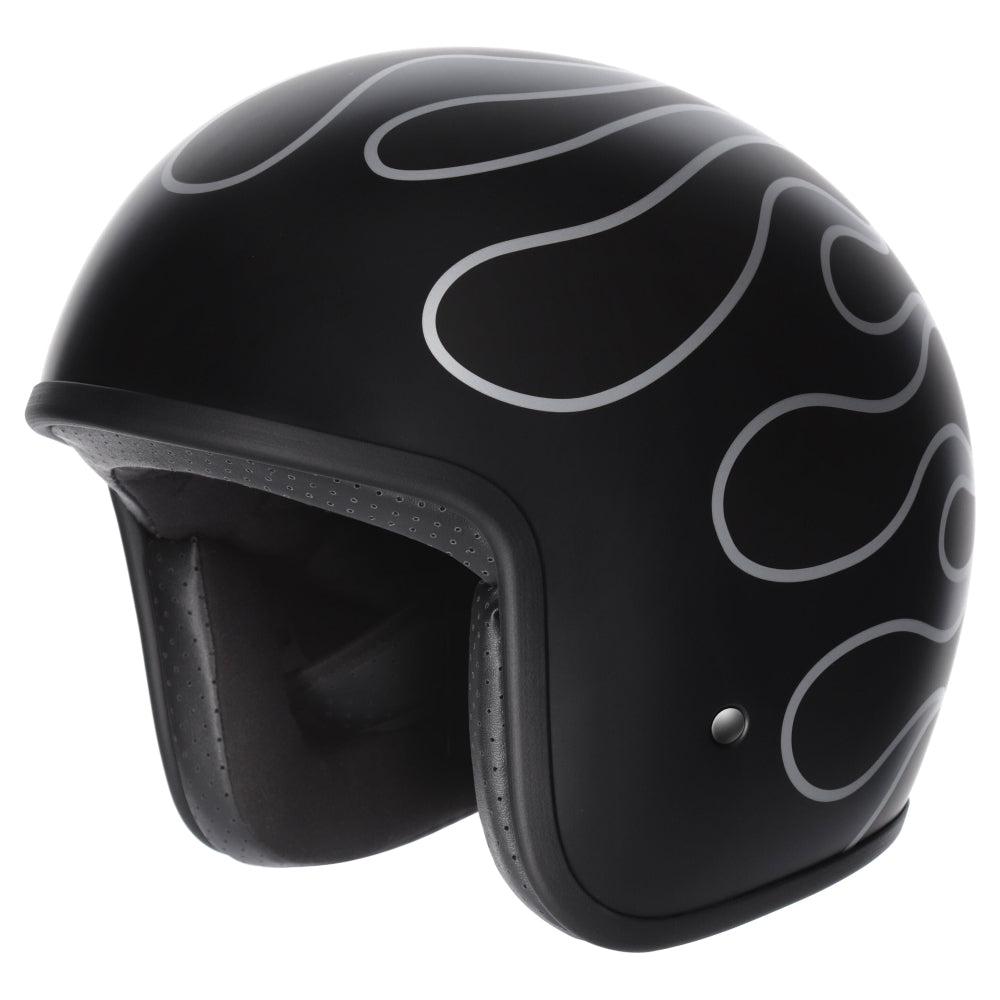 M2R Prime Open Face Motorcycle Helmet - Flamed PC -5F - XL #1129372