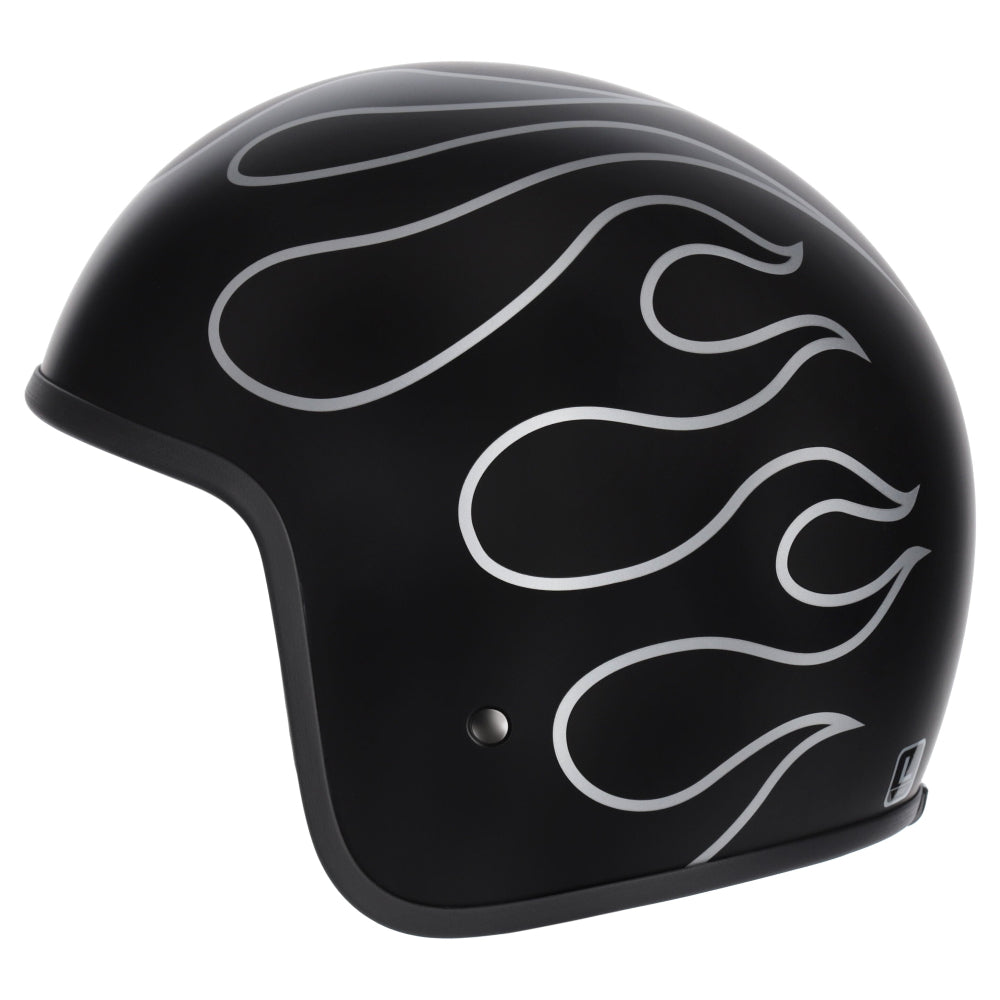 M2R Prime Open Face Motorcycle Helmet - Flamed PC -5F - XL #1129372