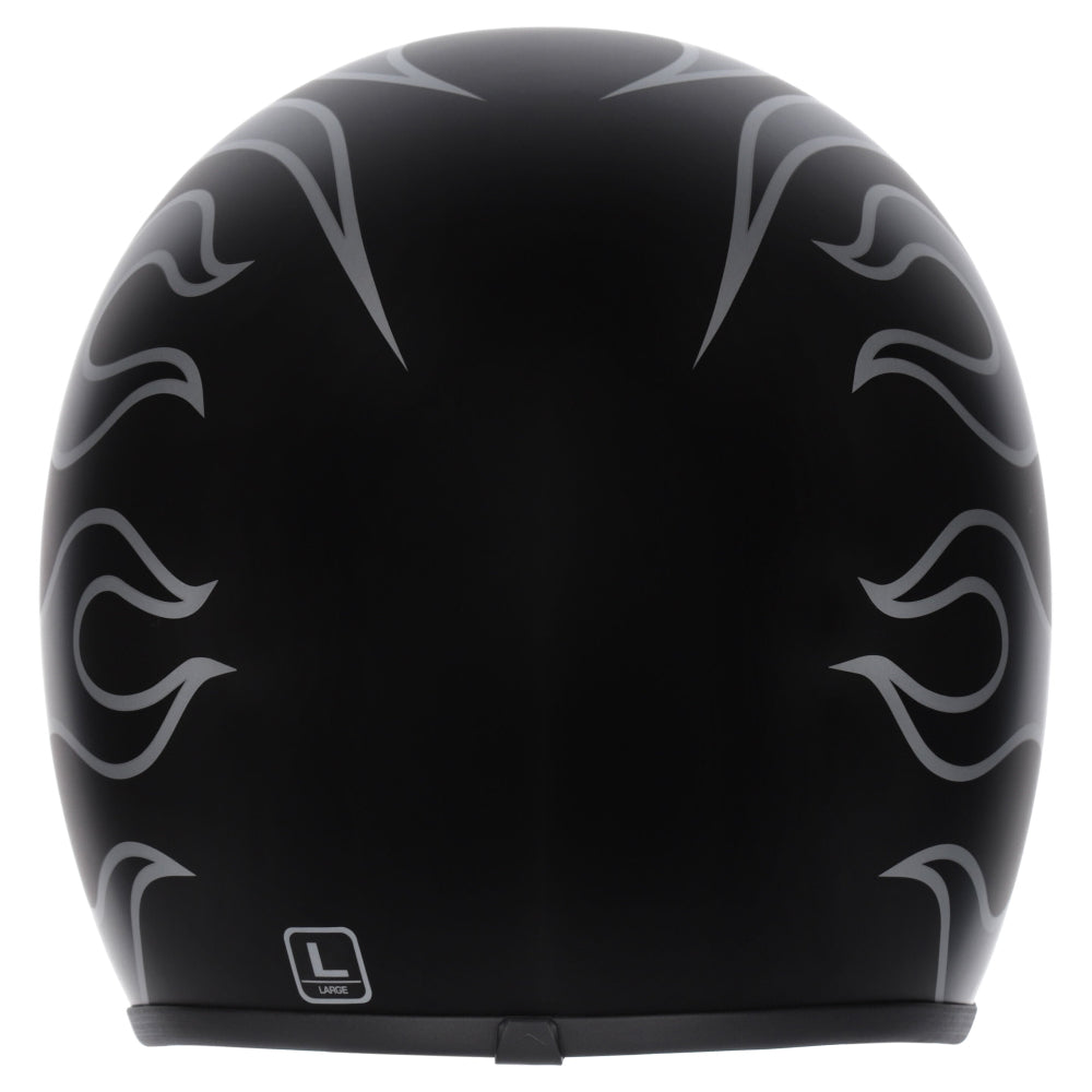 M2R Prime Open Face Motorcycle Helmet - Flamed PC -5F - XL #1129372