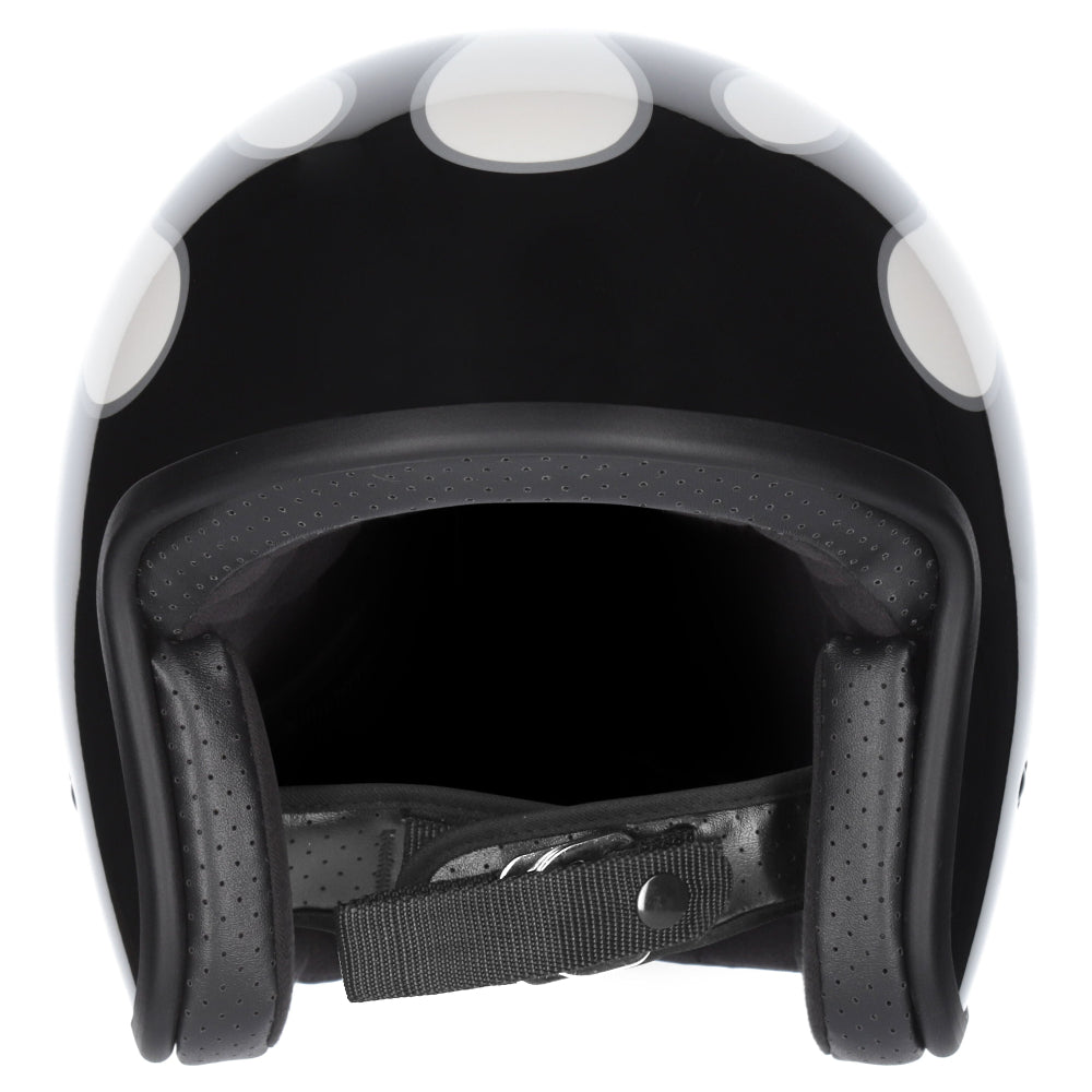 M2R Prime Open Face Motorcycle Helmet Low Slung Fit - Flamed PC -6 - S #1129375