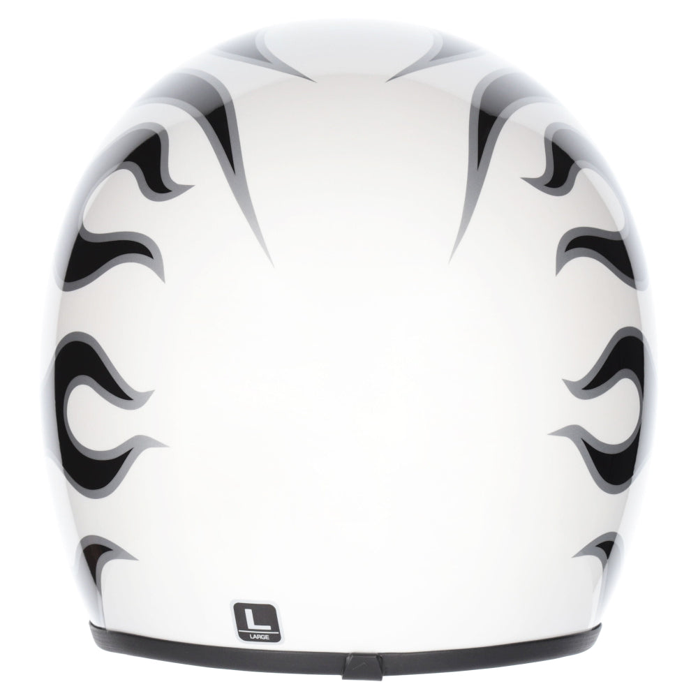 M2R Prime Open Face Motorcycle Helmet Low Slung Fit - Flamed PC -6 - S #1129375