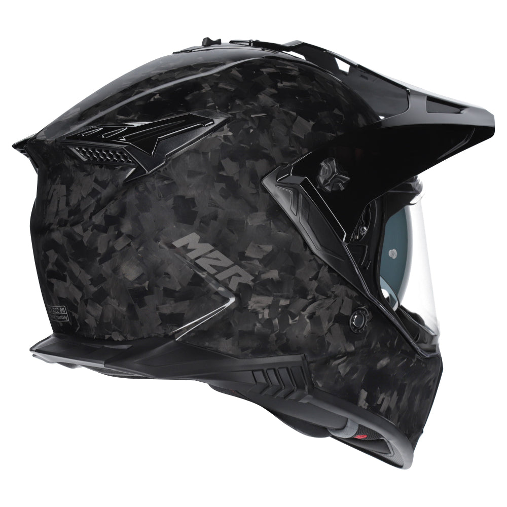 M2R Navigator Motorcycle Helmet ECE 22.06 - Forged Carbon - XS #1130665