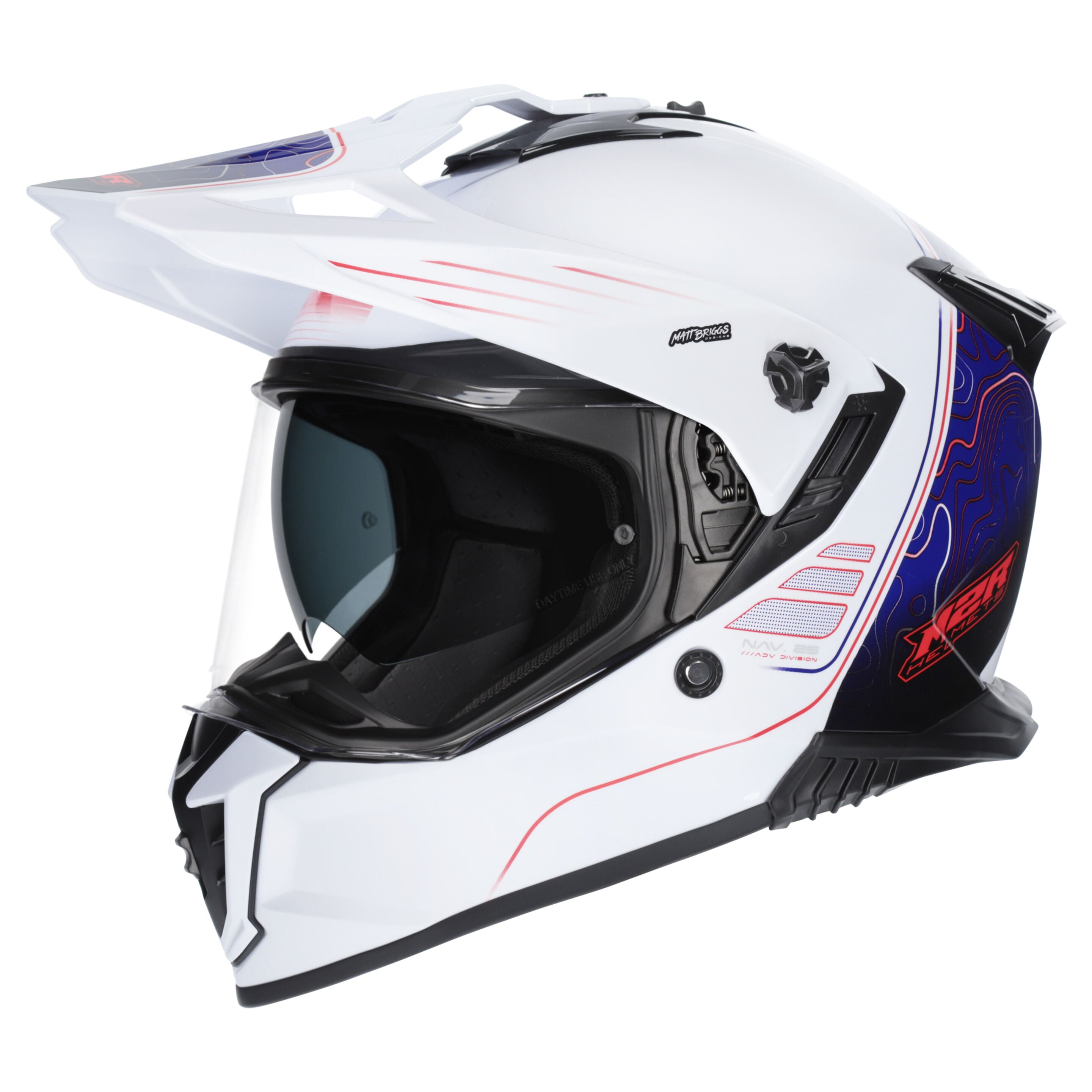 M2R Navigator Motorcycle Helmet ECE 22.06 - Elevate PC-10 - 3XL #1130699