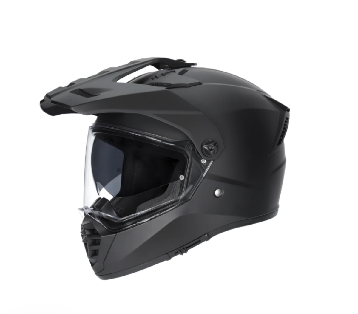 M2R Patrol Adventure Motorcycle Helmet ECE 22.06 - Matt Black - S #1130704
