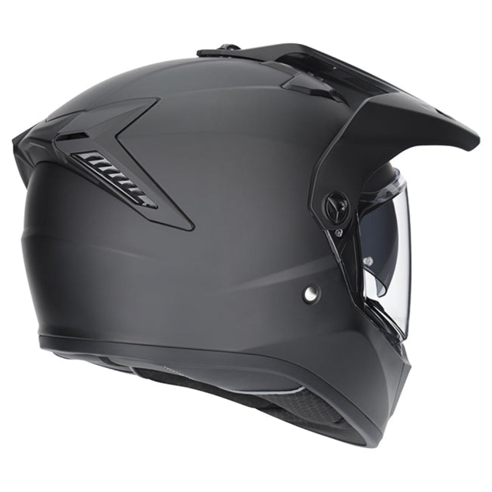 M2R Patrol Adventure Motorcycle Helmet ECE 22.06 - Matt Black - S #1130704