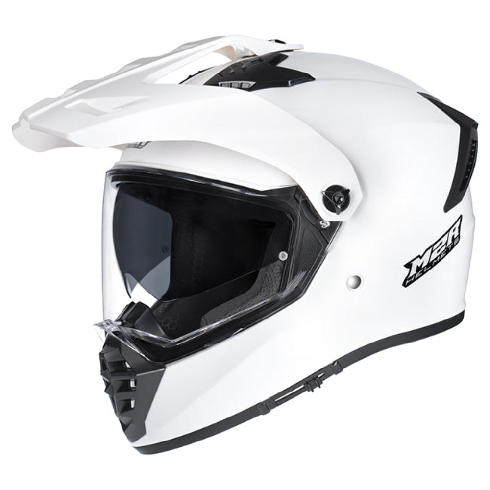 M2R Patrol Adventure Motorcycle Helmet ECE 22.06 -  White - 2XL #1130713