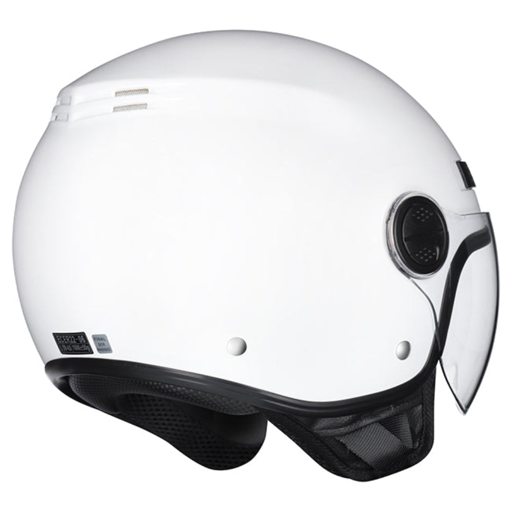 M2R Nimbus ECE22.06 Lightweight ABS Scooter Helmet - White - XS #1131079