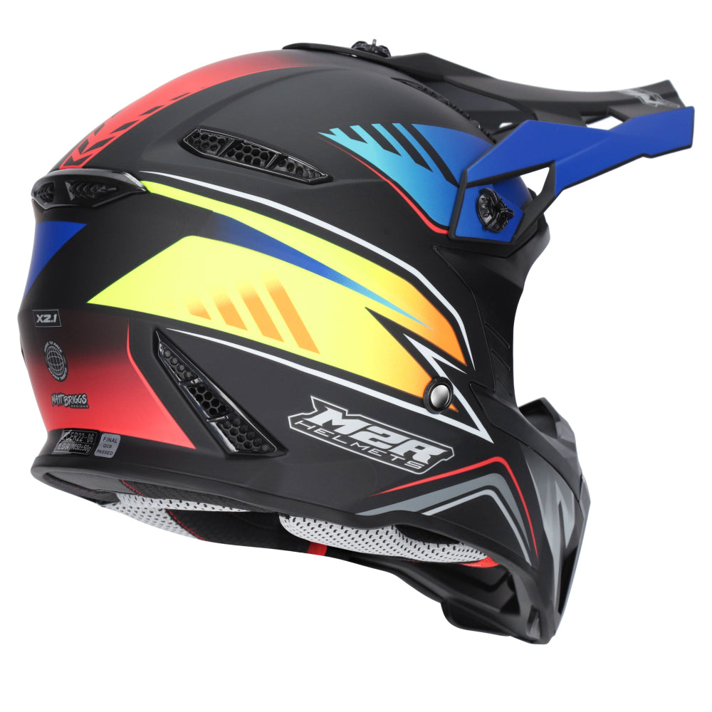 M2R X2.1 Youth ECE 22.06 Lightweight MX Helmet - HYPE PC-1F - YM #1131103