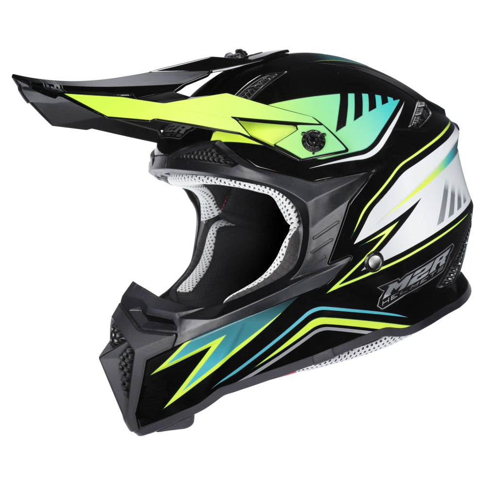 M2R X2.1 Youth ECE 22.06 Lightweight MX Helmet - HYPE PC-3 - YS #1131111