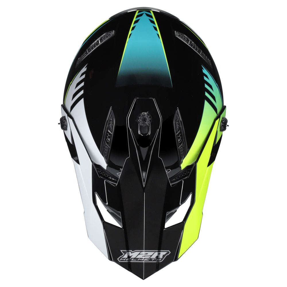 M2R X2.1 Youth ECE 22.06 Lightweight MX Helmet - HYPE PC-3 - YS #1131111