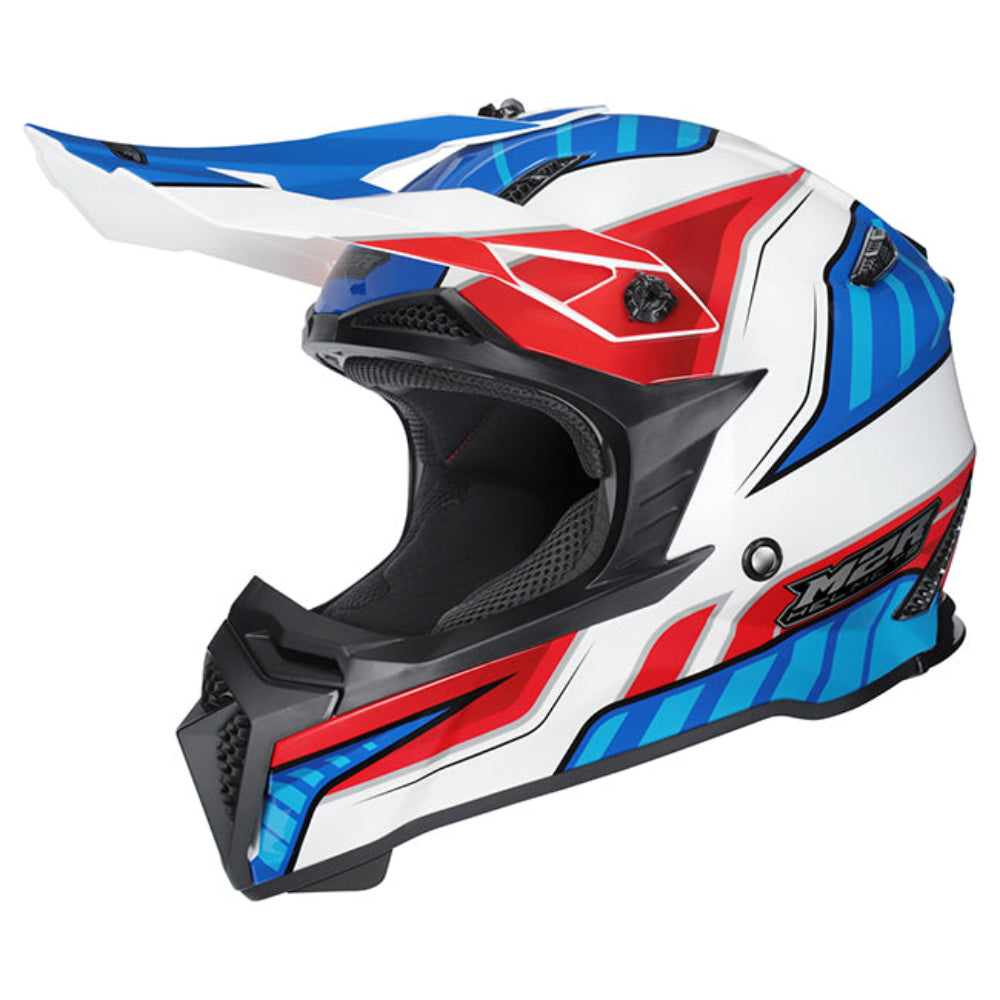M2R X2.1 ECE 22.06 Lightweight Motocross Helmet - TORQUE PC-10 - S #1131499