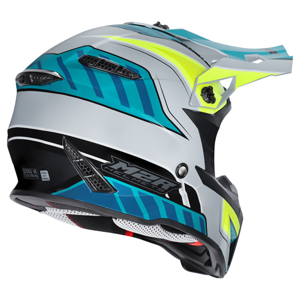 M2R X2.1 Youth ECE 22.06 Lightweight MX Helmet - Torque PC-3 - YM #1131508