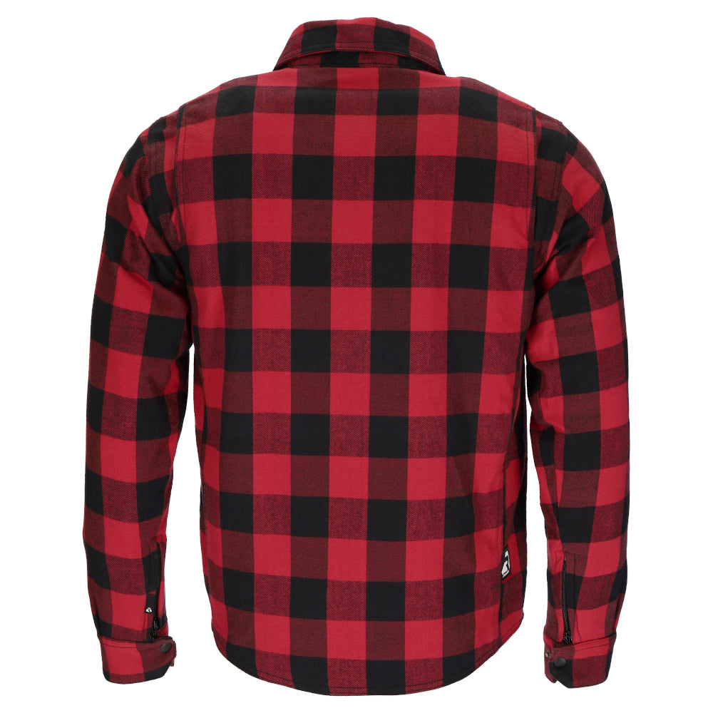 Argon Hatchet Motorcycle Flanno Riding Shirt-Black/Red-50 (M-L) #2117915