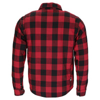 Argon Hatchet Motorcycle Flanno Riding Shirt-Black/Red-50 (M-L) #2117915