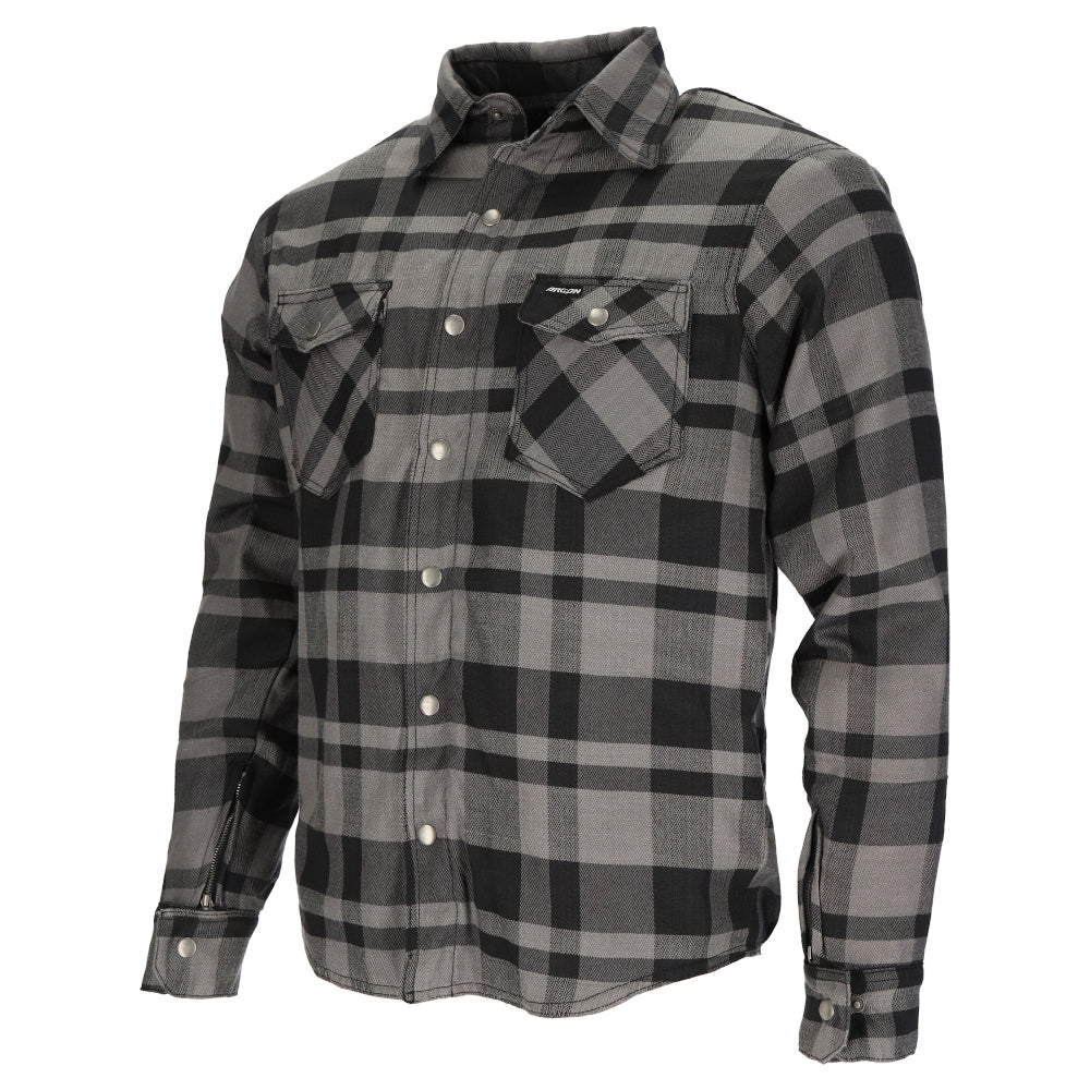 Argon Savage Protective Motorcycle Flanno-Black/Grey-50 (M-L) #2118764
