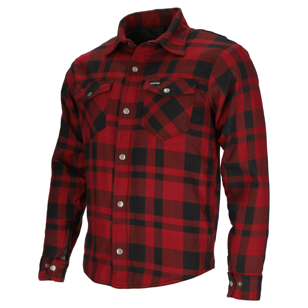 Argon Savage Protective Motorcycle Flanno-Black/Red-58 (2X) #2118780