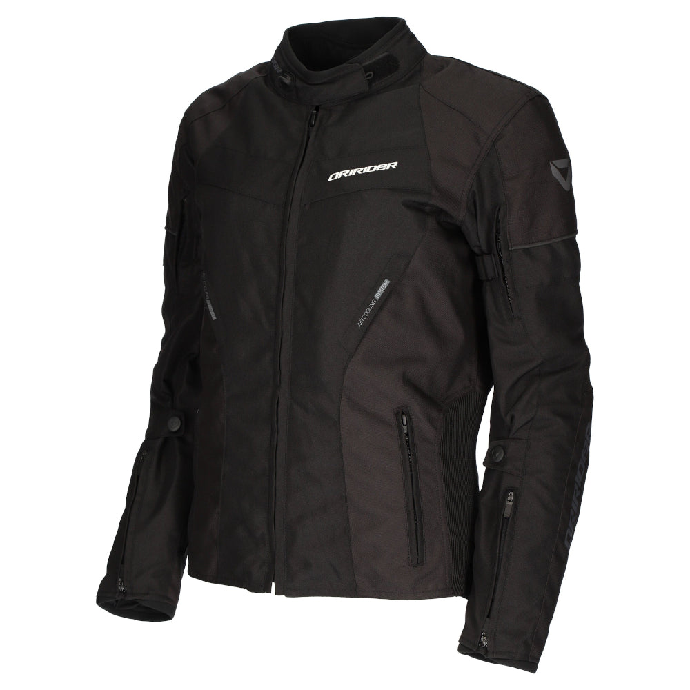 Dririder Vivid 3 Waterproof Touring Ladies Jacket-Black/Black-18 #2123015