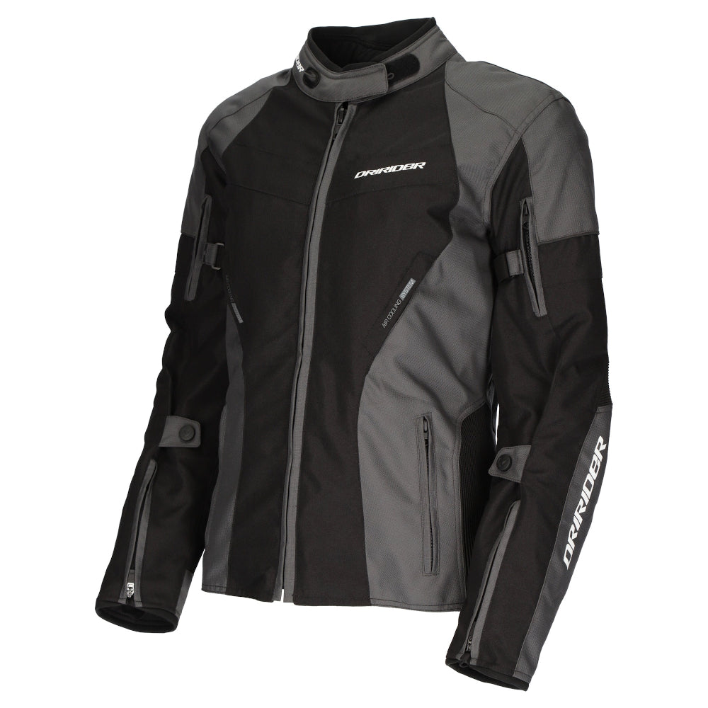Dririder Vivid 3 Waterproof Touring Ladies Jacket-Grey/Black-20 #2123036