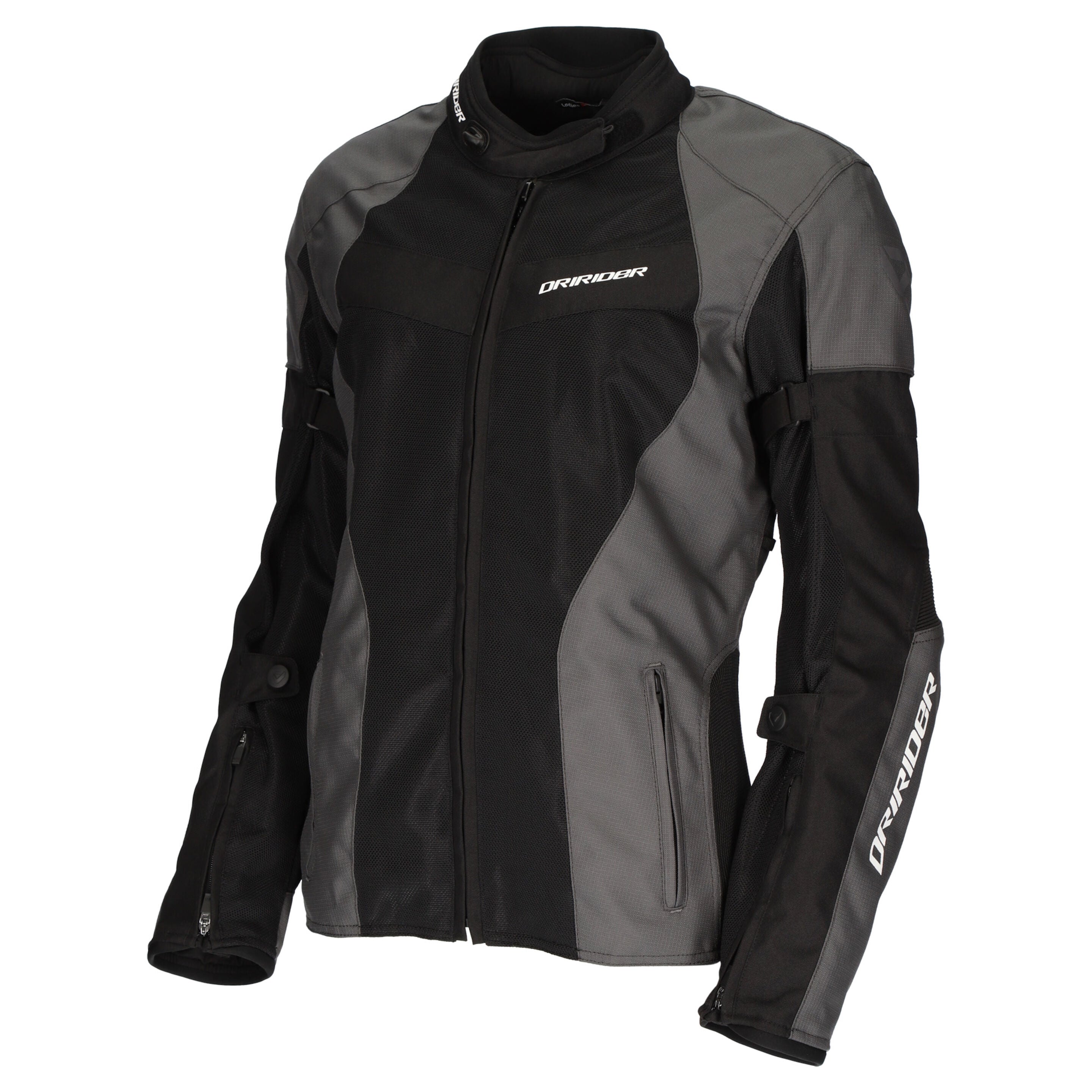 Dririder Vivid 3 Air Vented Touring Ladies Jacket-Grey/Black-16 #2123085