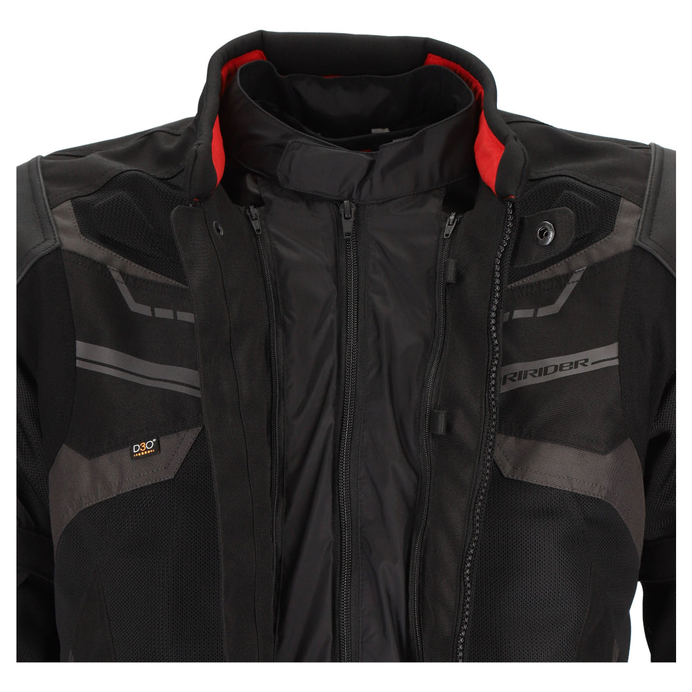 Dririder Climate Control Exo 4 Vented Jacket-Black/Black-LDS 20 #2124005