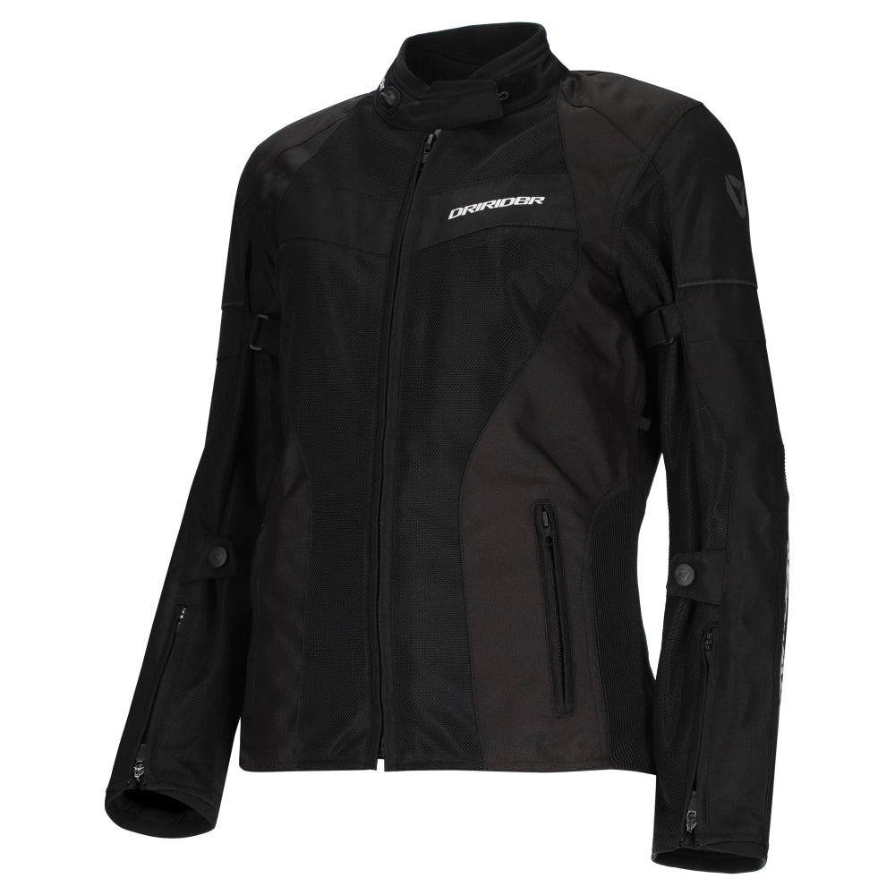 Dririder Vivid 3 Air Vented Touring Ladies Jacket-Black/White-22 #2124777