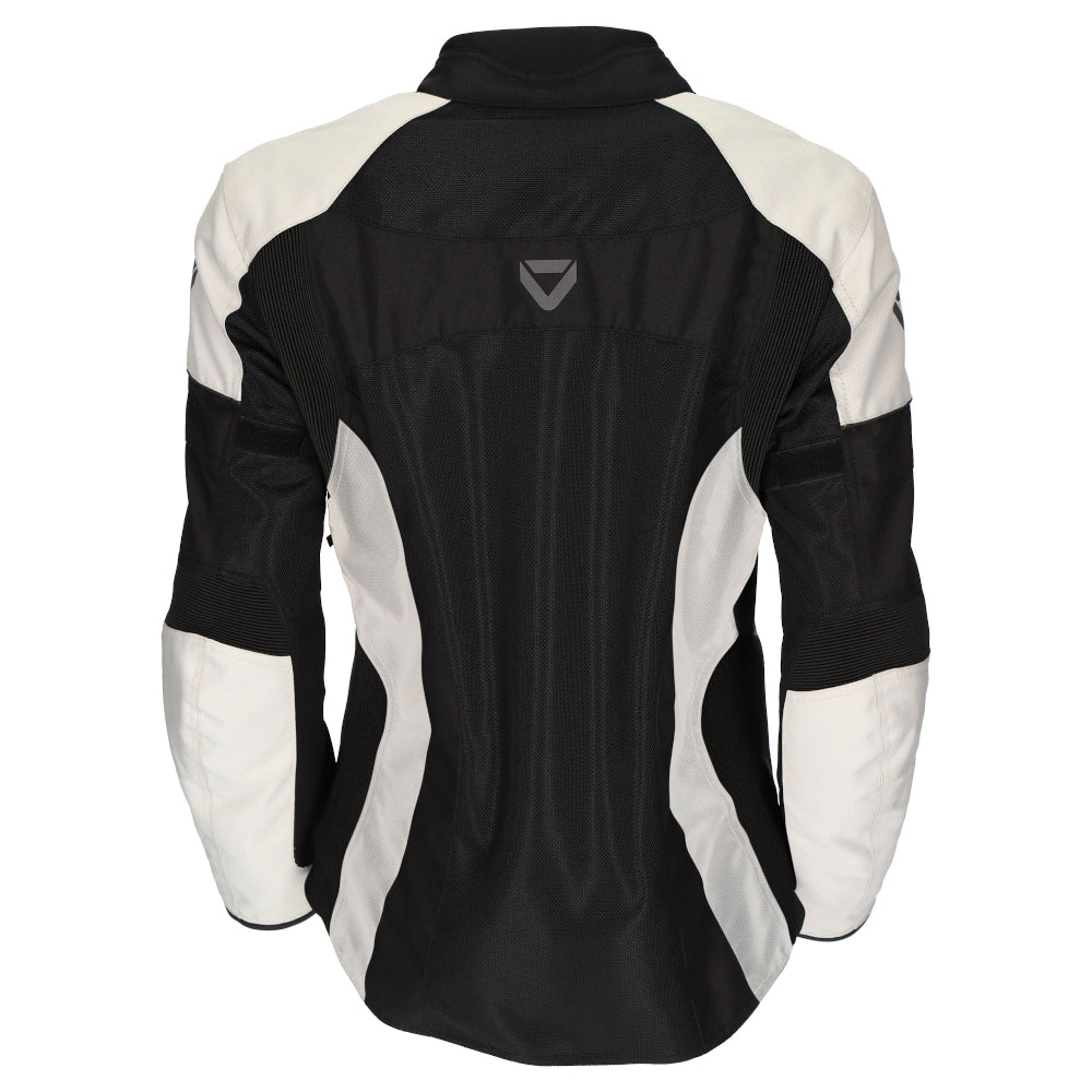 Dririder Vivid 3 Air Vented Touring Ladies Jacket-Pearl/Black-18 #2124785