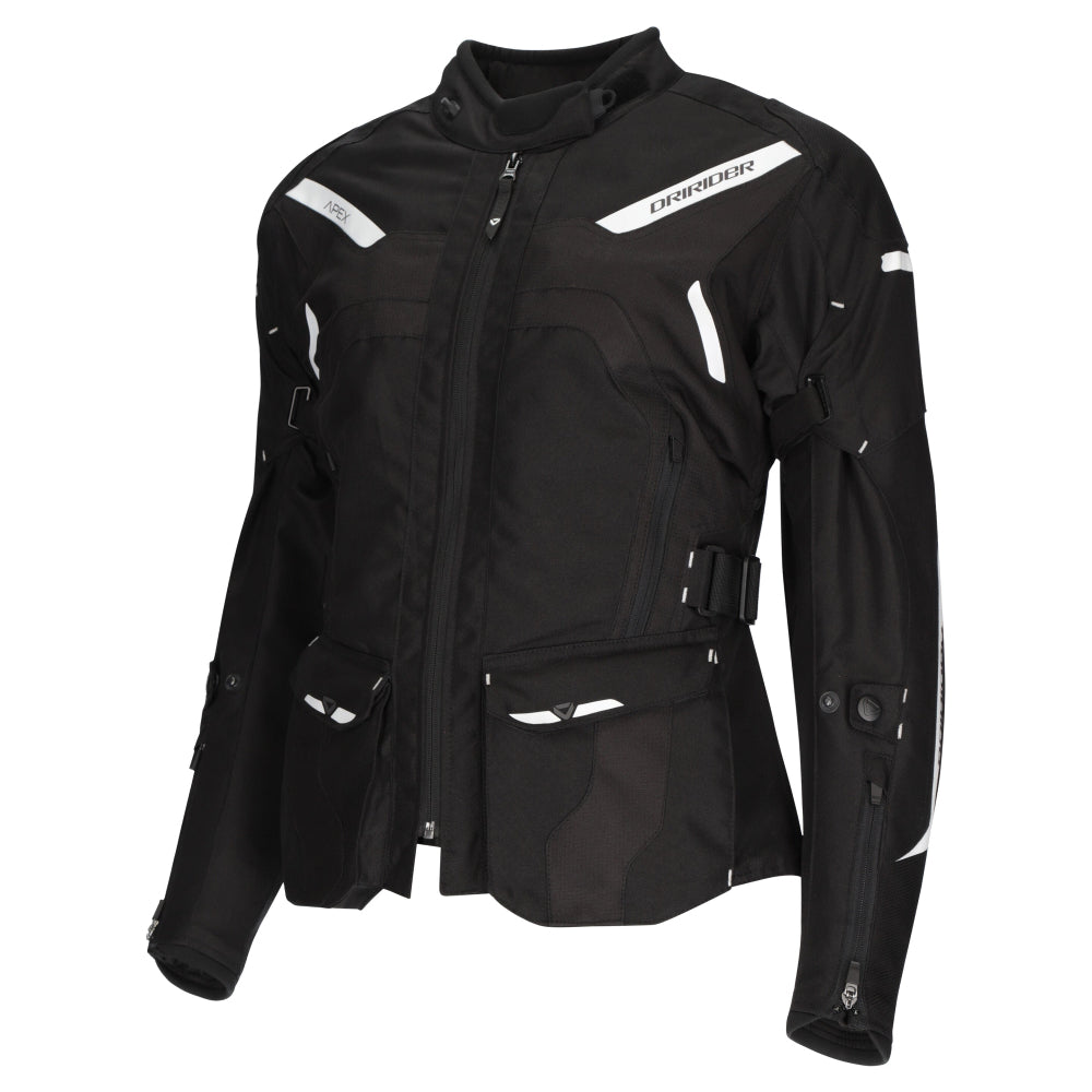 Dririder Apex 6 AA Certified Ladies Jacket-Grey/White/Black-LDS 20 #2125836