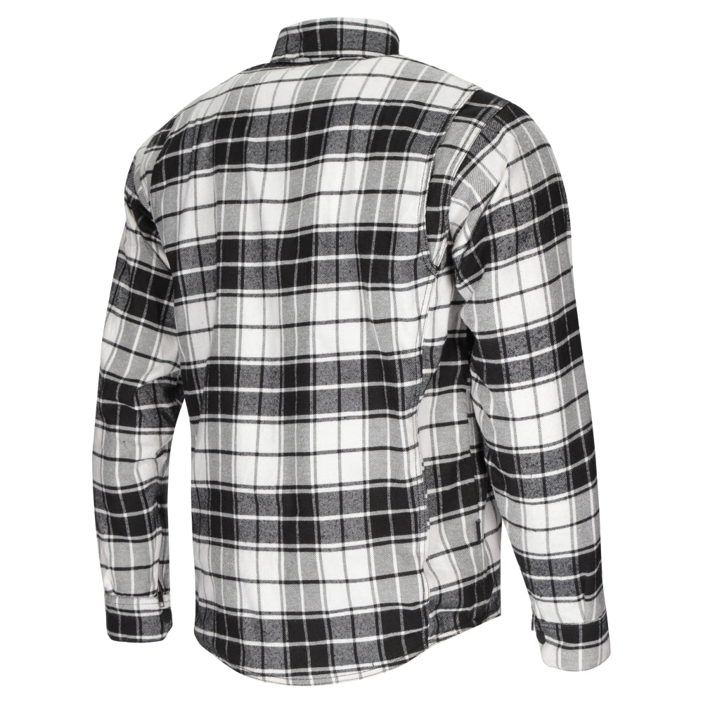 Argon Hatchet Motorcycle Flanno Riding Shirt-Black/White-58 (2X) #2125873