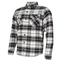 Argon Hatchet Motorcycle Flanno Riding Shirt-Black/White-58 (2X) #2125873