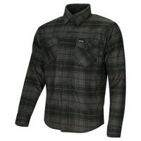 Argon Hatchet Motorcycle Flanno Riding Shirt-Black/Green-60 (2X-3X) #2125886