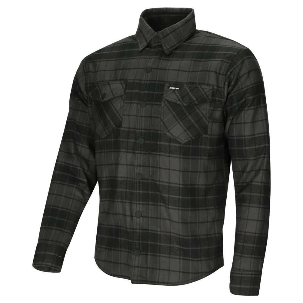 Argon Savage Protective Motorcycle Flanno-Black/Green-46 (S) #2125903