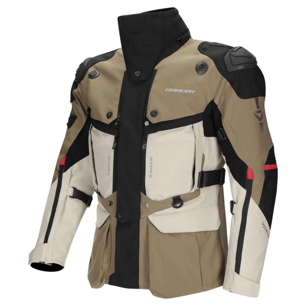 Dririder Vortex Adventure 3 Jacket-Khaki/Stone/Black-S #2127216
