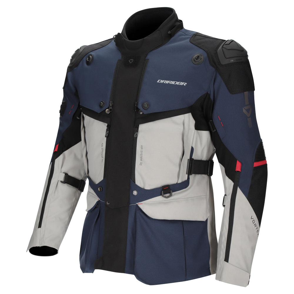 Dririder Vortex Adventure 3 Jacket-Blue/Light Grey/Black-M #2127227
