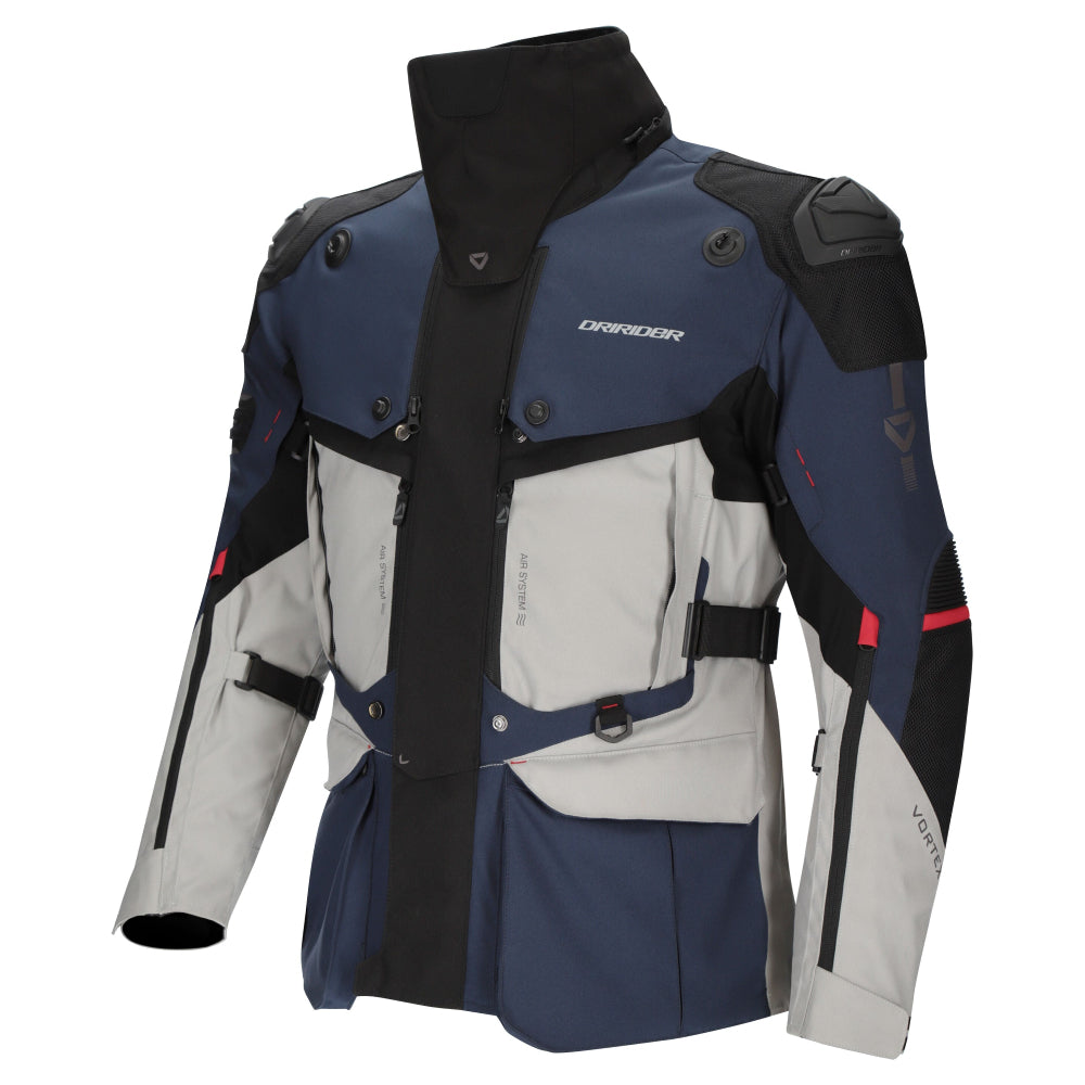 Dririder Vortex Adventure 3 Jacket-Blue/Light Grey/Black-M #2127227
