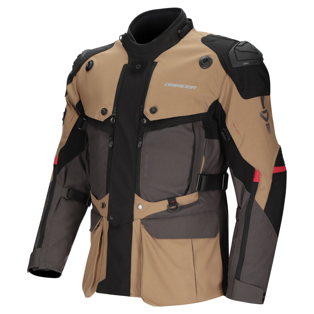 Dririder Vortex Adventure 3 Jacket-DK. Grey/Brown/Black-S #2127236