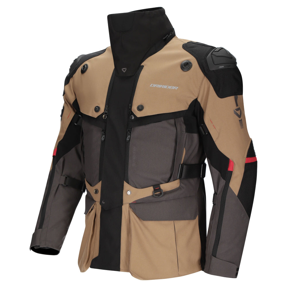 Dririder Vortex Adventure 3 Jacket-DK. Grey/Brown/Black-S #2127236