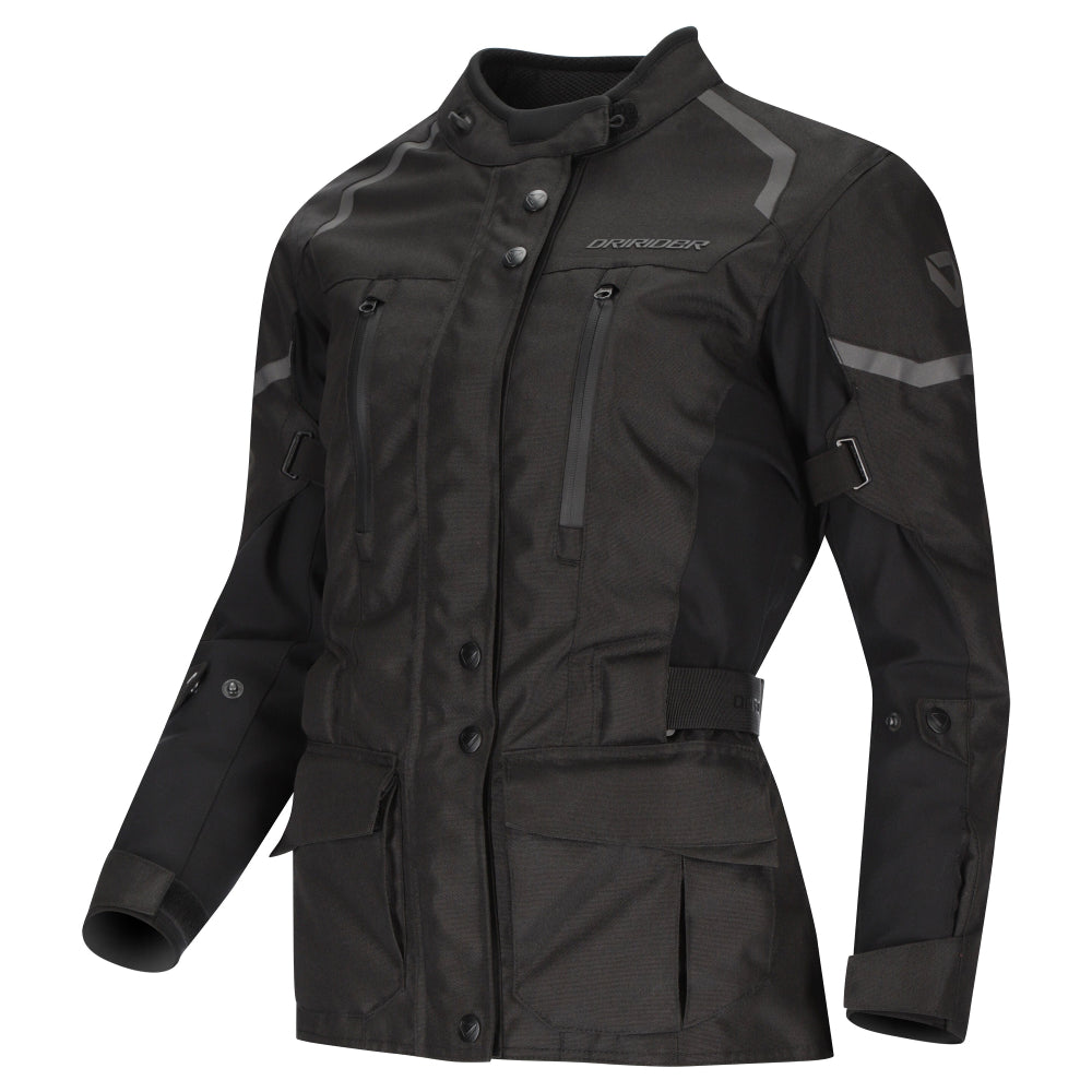 Dririder Compass V Sports Touring Jacket-Black/Black-LDS 20 #2127272