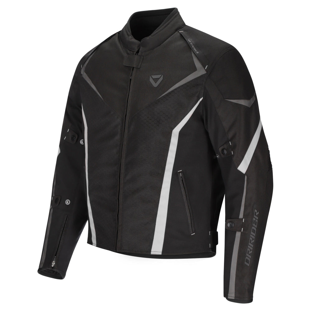 Dririder Origin 2 All Season Ladies Touring Jacket-Black/White-24 #2127444