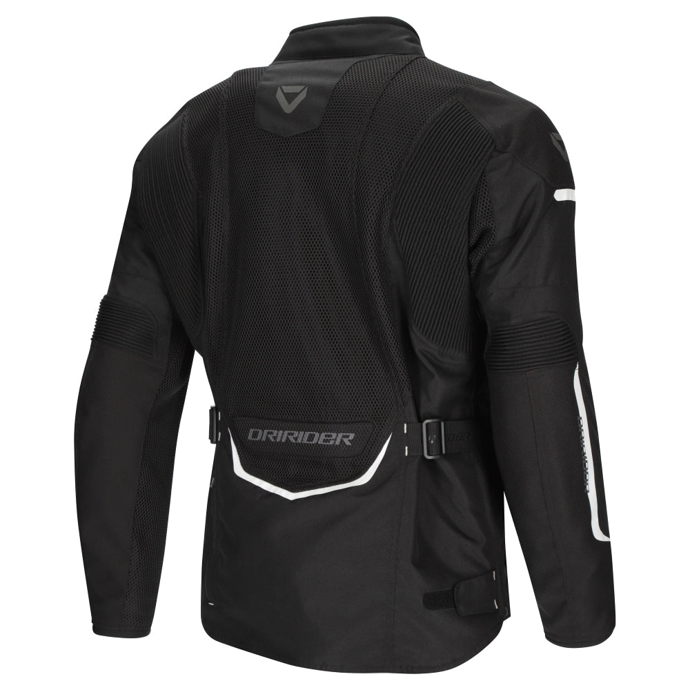 Dririder Apex 6 Airflow Ventilated Touring Jacket-Black/Black-XS #2127385