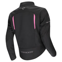 Dririder Air-Ride 6 Summer Riding Ladies Jacket-Black Pink-L 8 #2128567