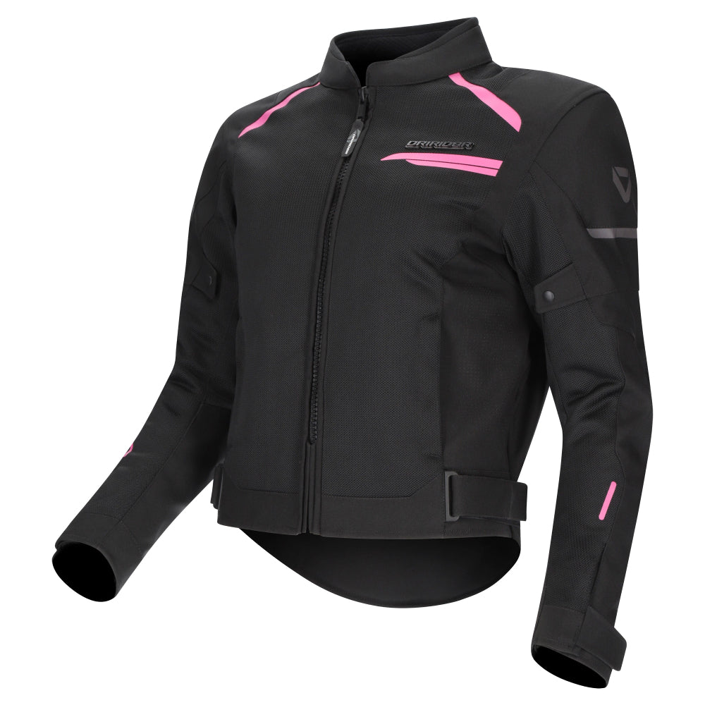 Dririder Air-Ride 6 Summer Riding Ladies Jacket-Black Pink-L 8 #2128567