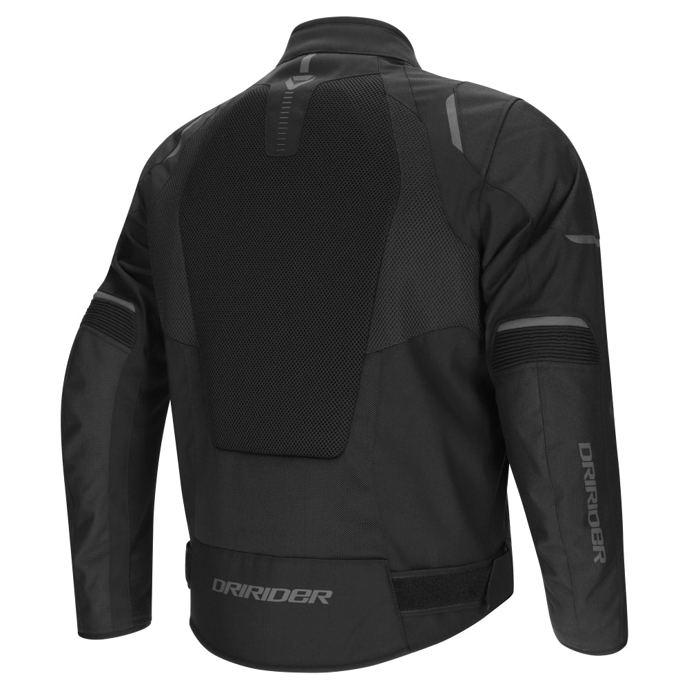 Dririder Air-Ride Pro AA certified Summer Jacket-Black/Black-2XL #2128595